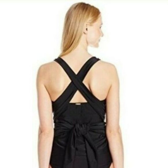 Jones New York Tankini Swim Top Essential Black - Picture 6 of 10
